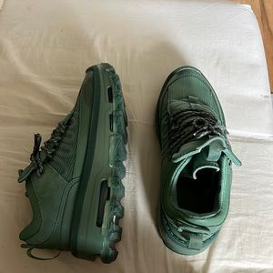Green nike sneakers